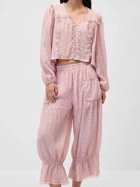 Sweetkama Checkered babydoll shirt